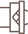 WALL MOUNT BRACKET USED BLADE CONTAINER NO. 9845