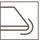 Rounded-tip trapezoid blade