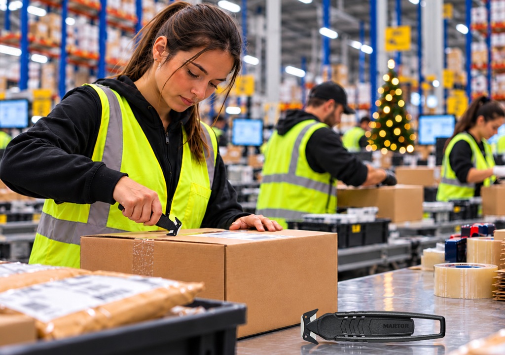 ecommerce warehouse using safety knives